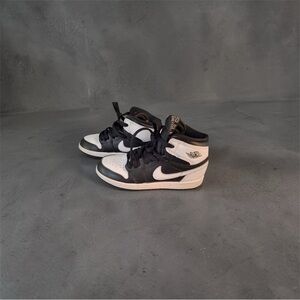 Black and White High-Top Sneakers